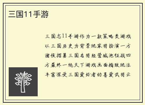 三国11手游